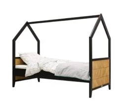 Huisbed Job 90x200 Vintage Honey -Babykamers Verkoopwinkel bopita huisbed job 90x200 vintage honey 7