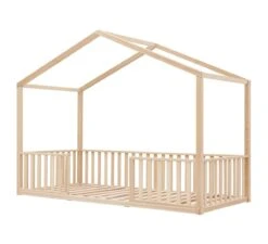 Babykamers Verkoopwinkel -Babykamers Verkoopwinkel bopita huisbed robin 90x200 naturel 1