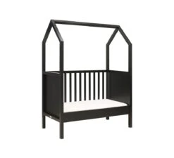 My First House Bedbank 60x120 - Mat Zwart -Babykamers Verkoopwinkel bopita my first house bedbank 60x120 mat zwart 2