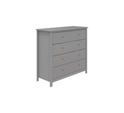 Commode Luna 4-Laden - Grey -Babykamers Verkoopwinkel flexa commode luna 4 laden grey 2