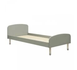Dots Single Bed 90x200 - Natural Green