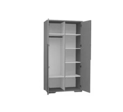 Snap 2-Deurskast - Dark Grey -Babykamers Verkoopwinkel pinio snap 2 deurskast dark grey 2