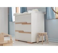 Snap Commode 3-Laden - White -Babykamers Verkoopwinkel pinio snap commode 3 laden white 2