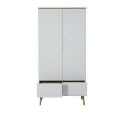 2-Deurskast Flow - White -Babykamers Verkoopwinkel quax 2 deurskast flow white 2