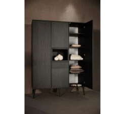 3-deurskast Cocoon XL - Eboni -Babykamers Verkoopwinkel quax 3 deurskast cocoon xl eboni 3