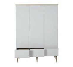 3-Deurskast Flow - White 5 3-Deurskast Flow - White -Babykamers Verkoopwinkel quax 3 deurskast flow white 2